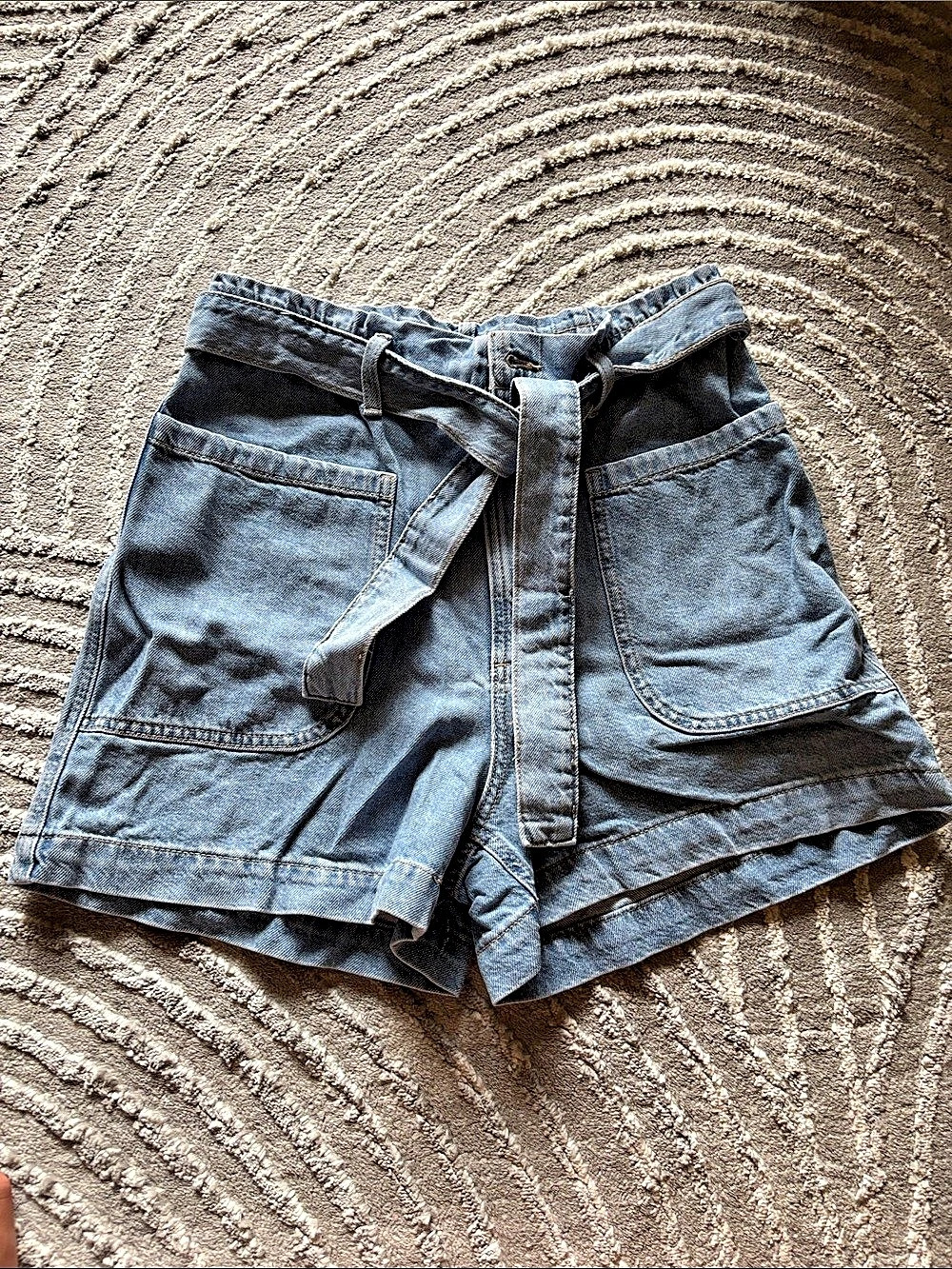 MNG Cargo Denim Shorts